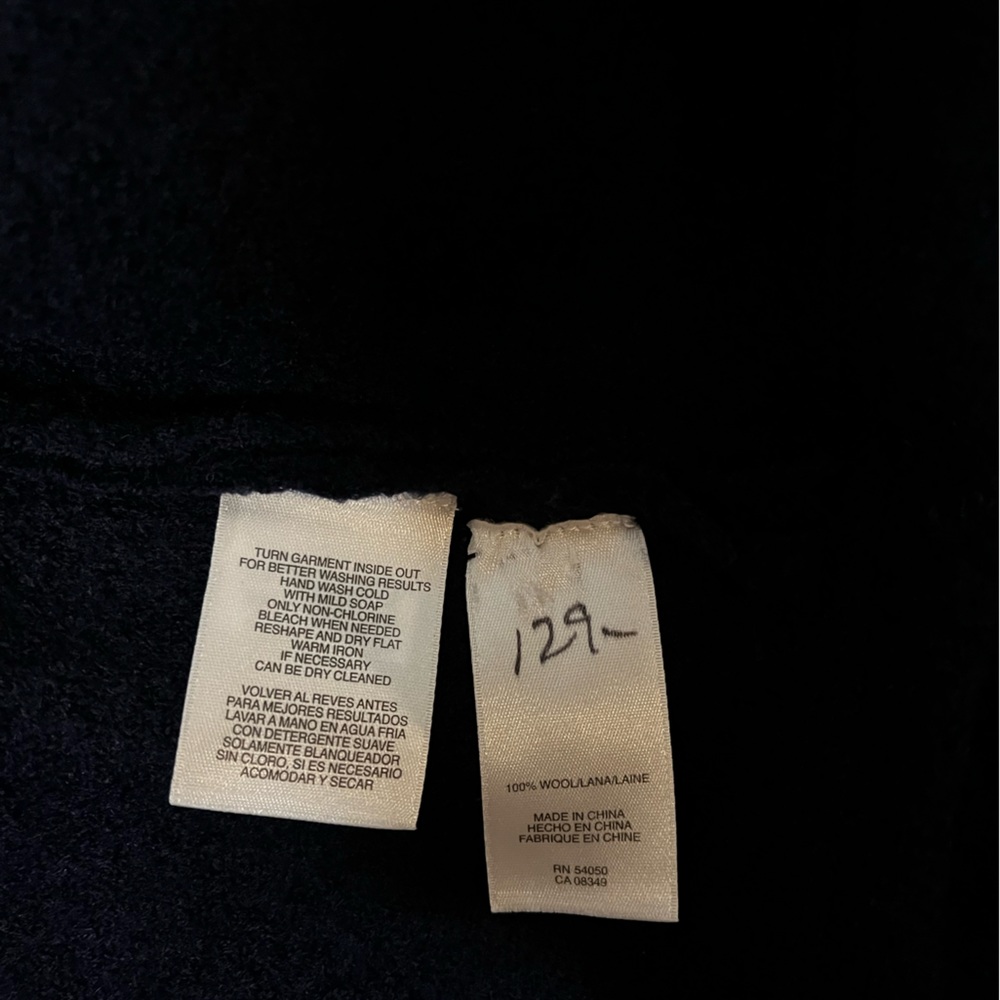 Jones Nee York Petite‎ Small navy peplum wool jacket - Picture 5 of 7